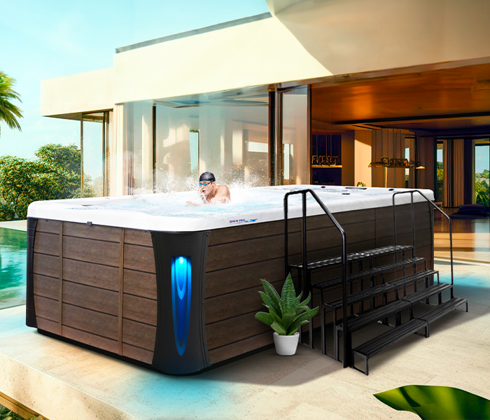 Calspas hot tub being used in a family setting - Baton Rouge